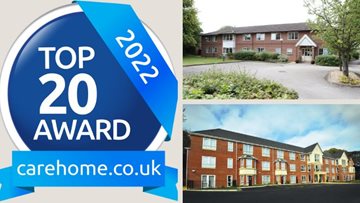 HC-One success as two care homes are triumphant in the Carehome.co.uk Top 20 Care Home Awards in the